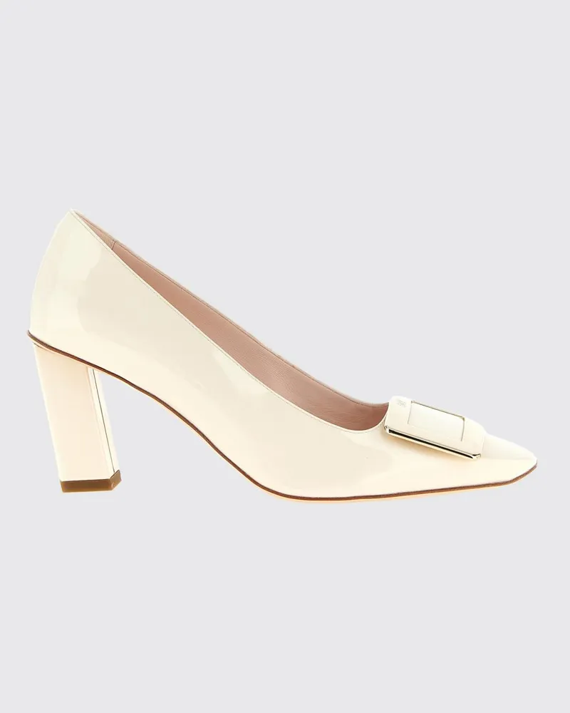 Roger Vivier Belle Vivier Lackleder-Pumps von mit mittlerem Absatz Weiß
