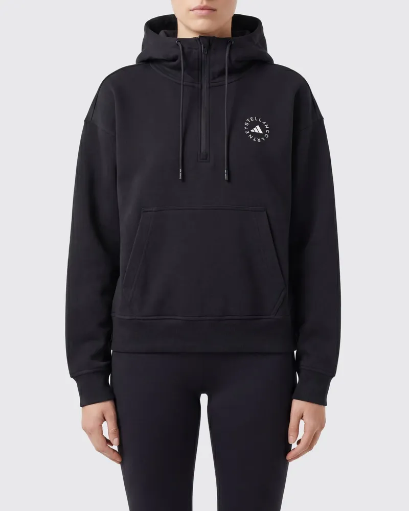 adidas Kapuzenpullover mit Logo Schwarz