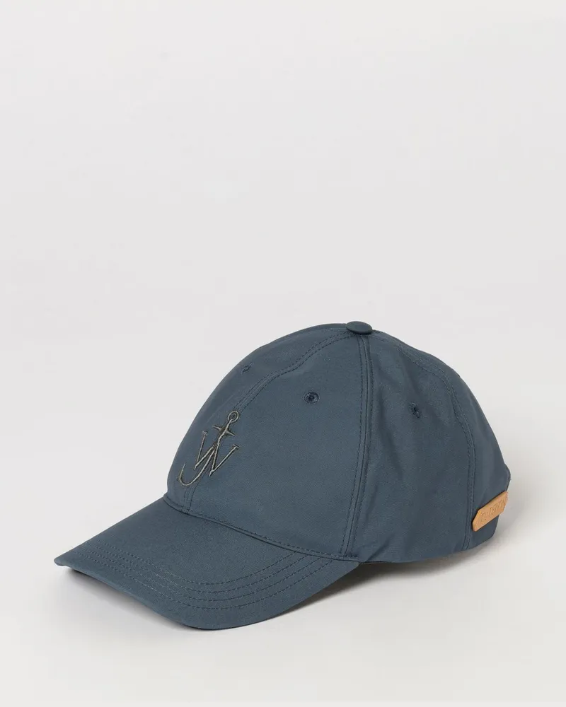 J.W.Anderson Baseballkappe aus Baumwoll-Gabardine mit gesticktem Logo Blau