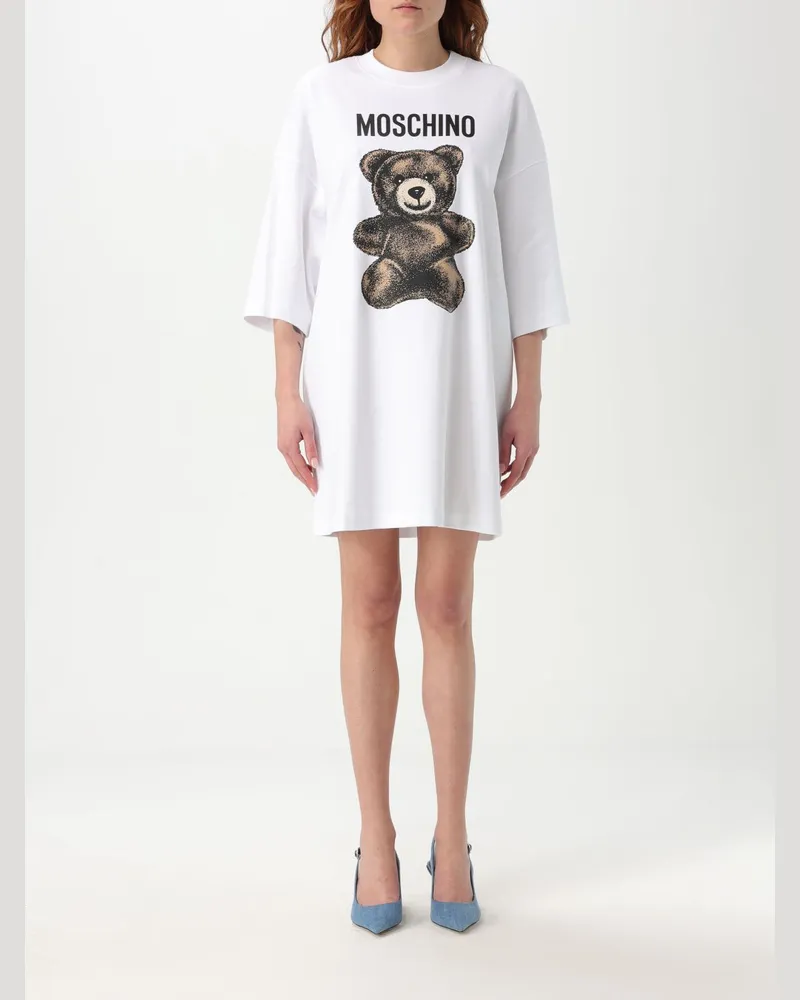 Moschino Kleider damen Weiß