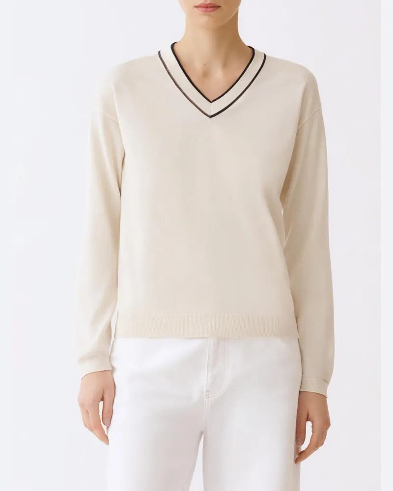 Fabiana Filippi Baumwollpullover Weiß