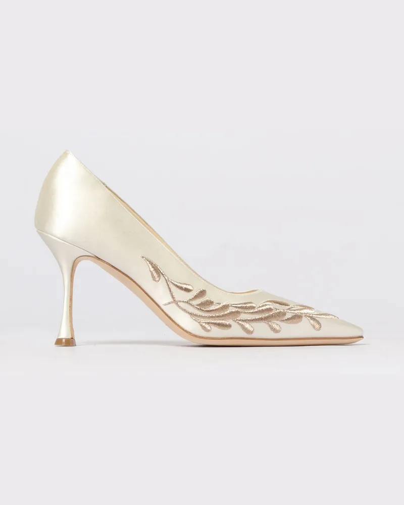 Manolo Blahnik Schuhe damen Cream