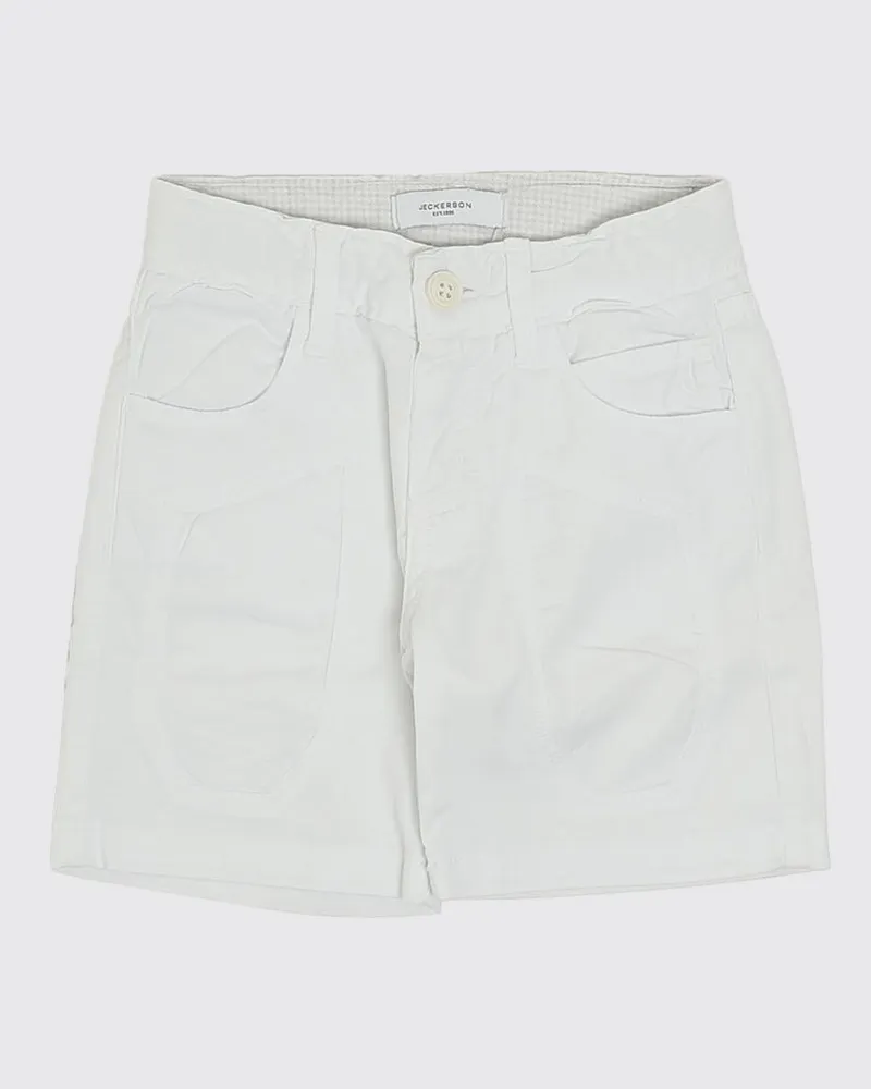 Jeckerson Stretch-Baumwollshorts Weiß