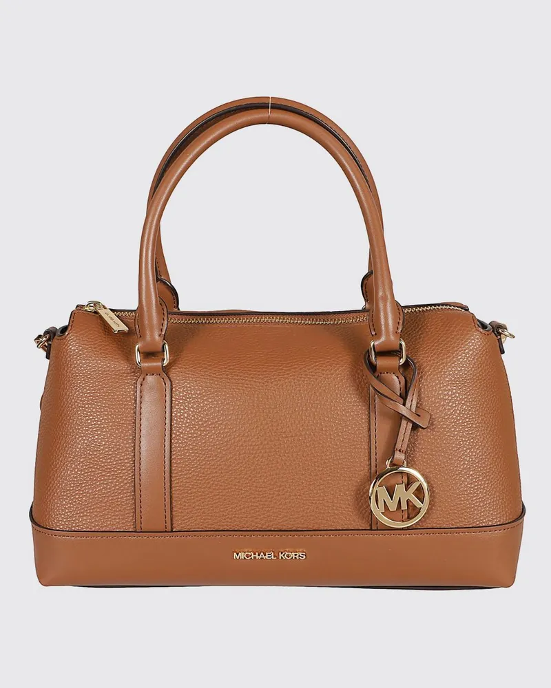 Michael Kors Andie Tasche aus genarbtem Leder Braun