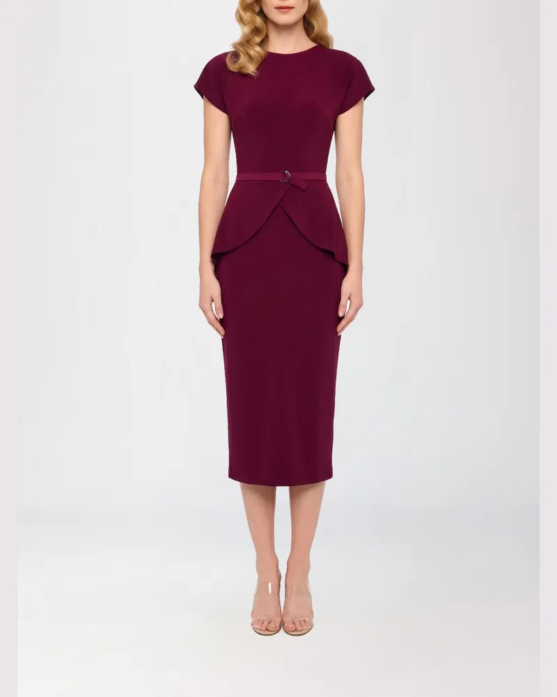 Norma Kamali Kleid damen Burgunderrot