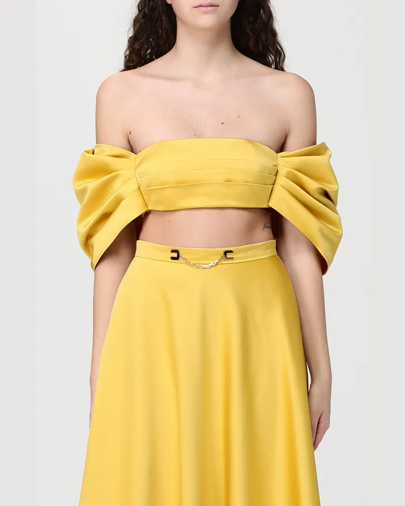 Elisabetta Franchi Top damen Gelb