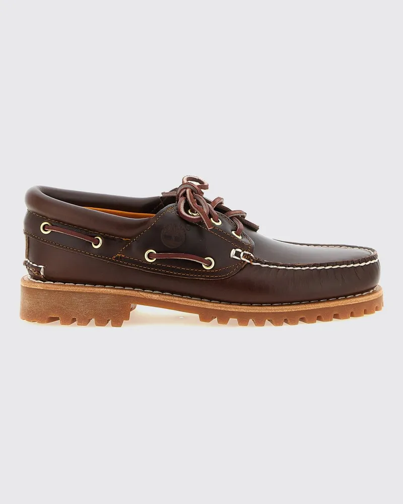 Timberland Authentic 3 Eye Classic Bootsschuhe aus Glattleder Braun