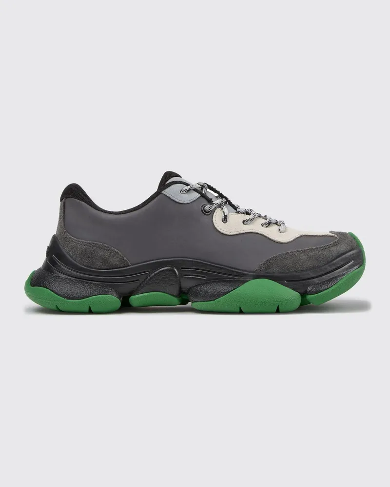 Camper Twins Bicolor-Sneakers aus Kalbsleder mit Vibram-Gummisohle Bunt
