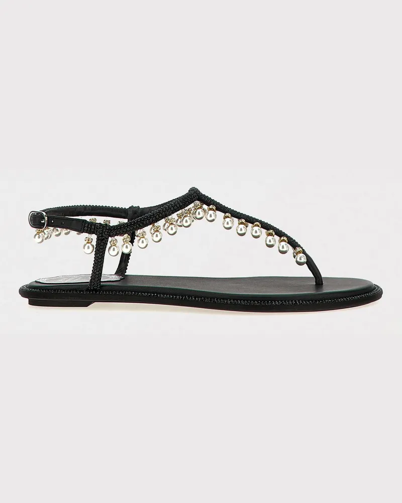 René Caovilla Flache sandalen damen Schwarz