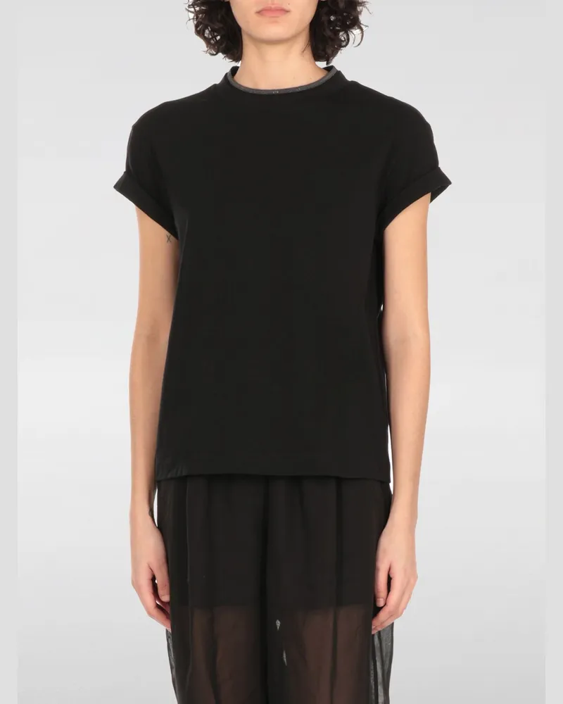 Brunello Cucinelli T-shirt damen Schwarz