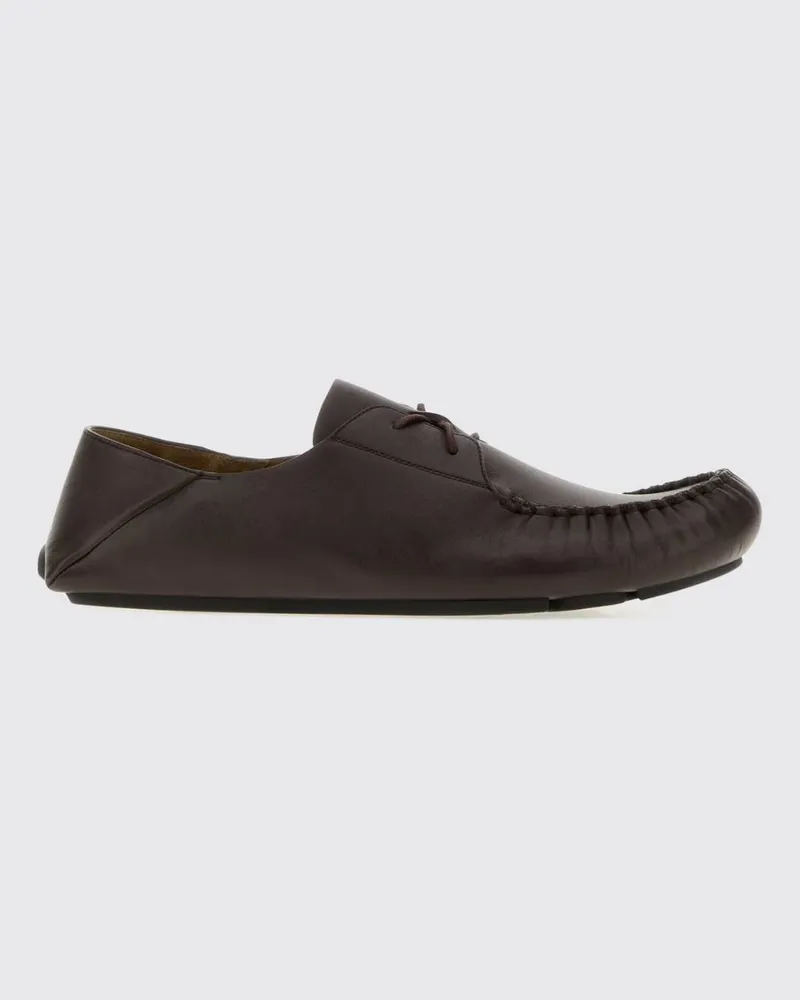 Loewe Rambla Driver-Loafer aus glattem Kalbsleder mit runder Kappe Braun