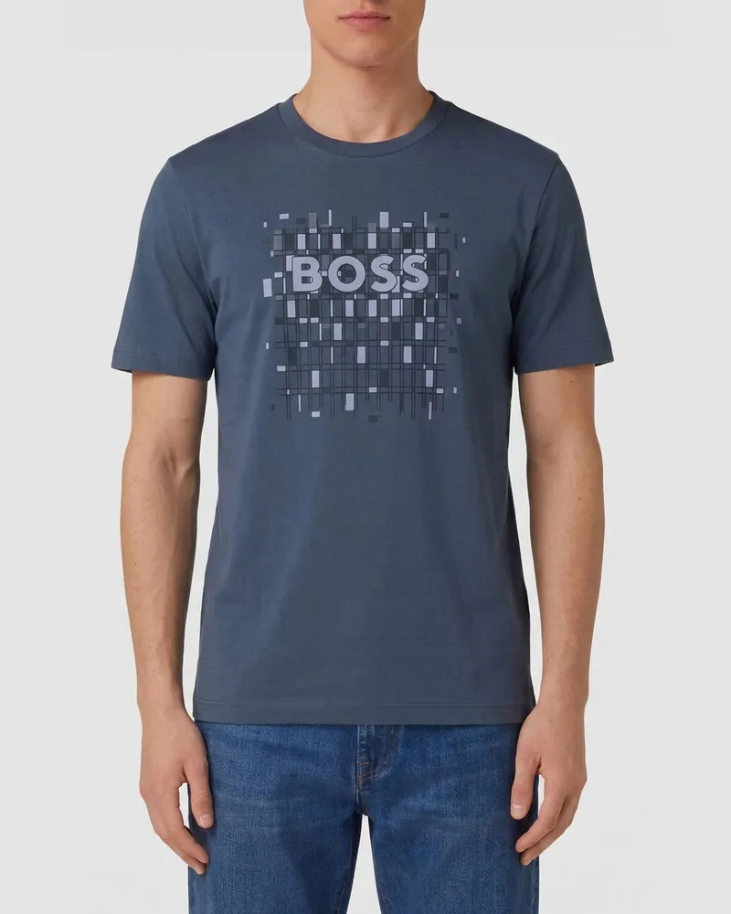 HUGO BOSS T-shirt herren Blau