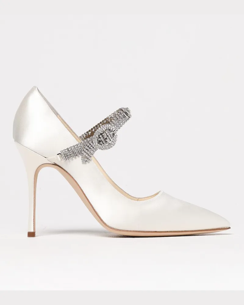 Manolo Blahnik Schuhe damen Milch