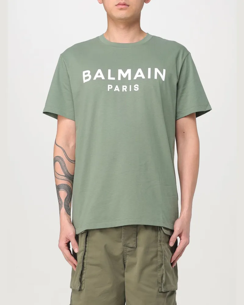 Balmain T-shirt herren Grün