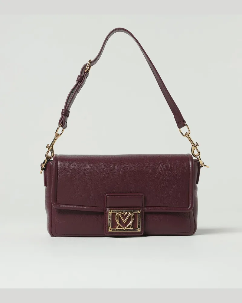 Moschino Handtasche damen Weinrot
