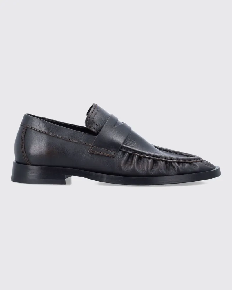 Miista Penny-Loafer aus glattem Rindsleder mit Gummisohle Braun