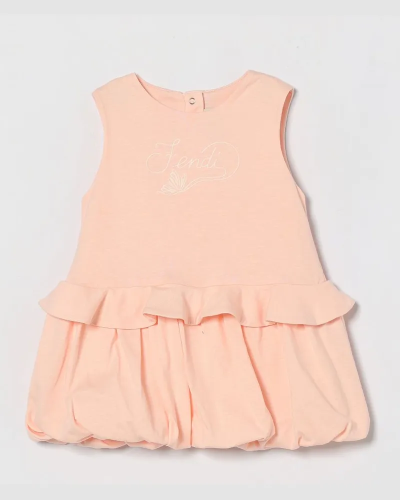 Fendi Mini-Kleid aus Baumwolle Pink