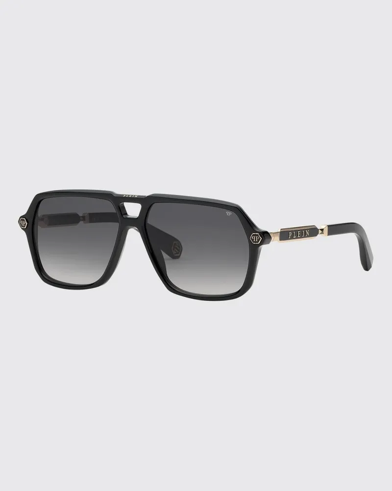 Philipp Plein Sonnenbrille aus Acetat Schwarz