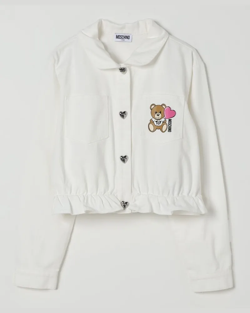 Moschino Jacke kinder Weiß