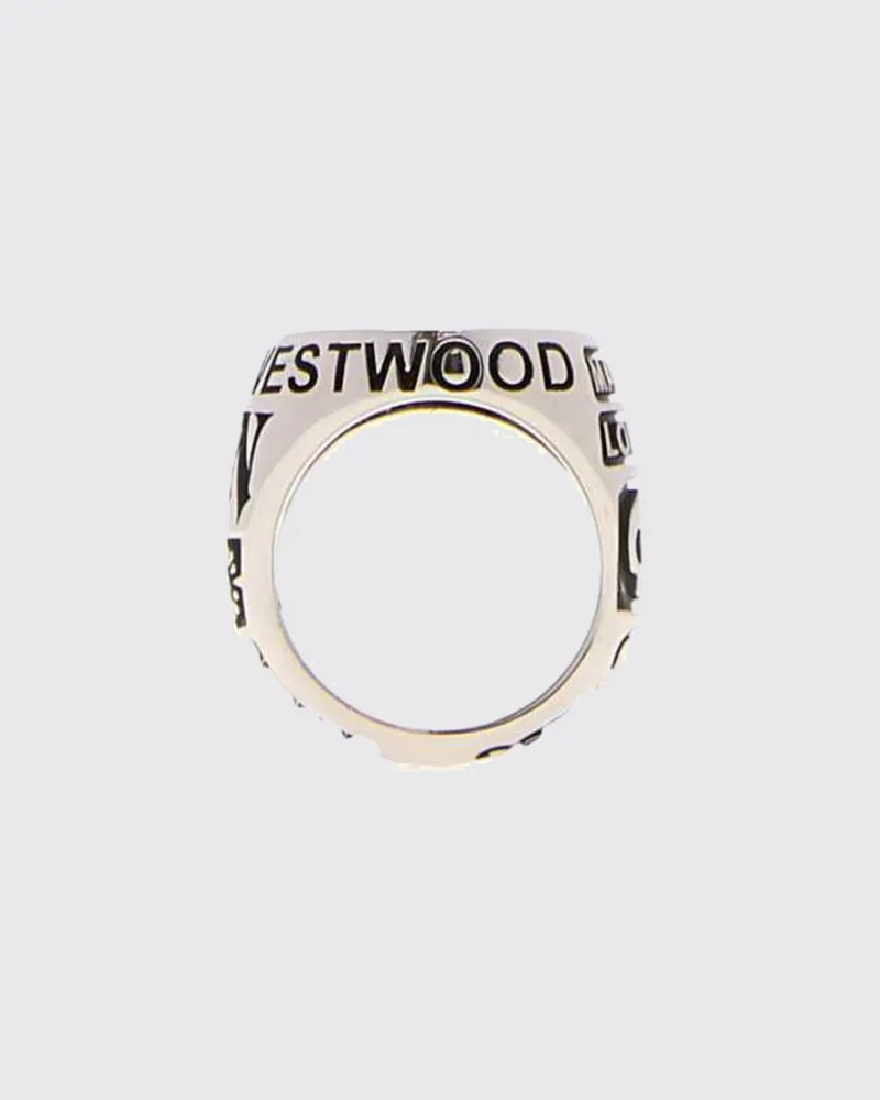 Vivienne Westwood Lancelot Ring aus Metall mit Orb-Logo Platinum