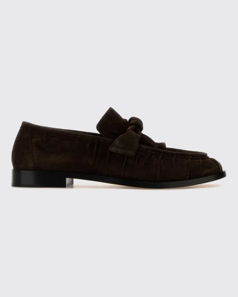 Bottega Veneta Astaire Loafer aus Kalbsleder mit Knotendetail Kakao