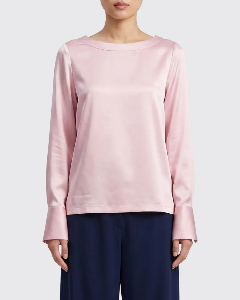 MAZZARELLI Basic Stretch-Seidenbluse Pink