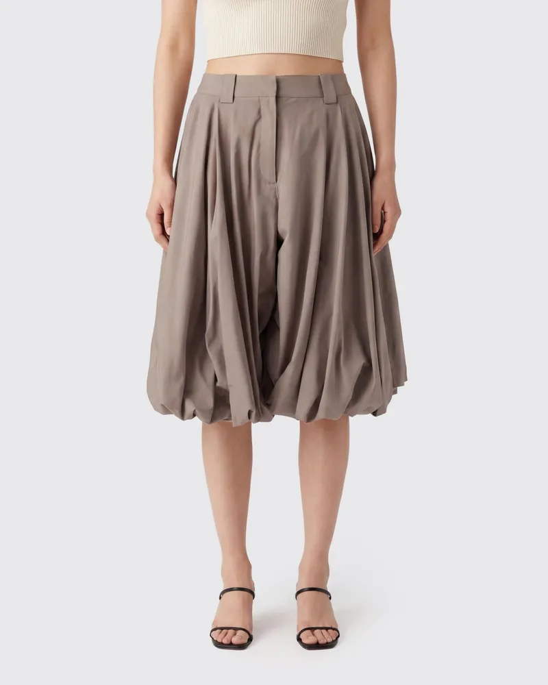 Balenciaga Balloon-Bermuda-Shorts aus Baumwolle Beige