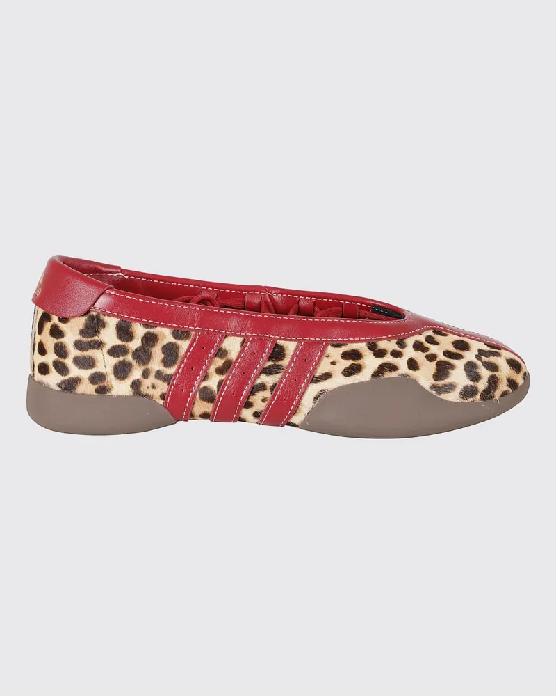 adidas Taekwondo Mei Ballerinas von aus Leder mit Animal-Print Weiß