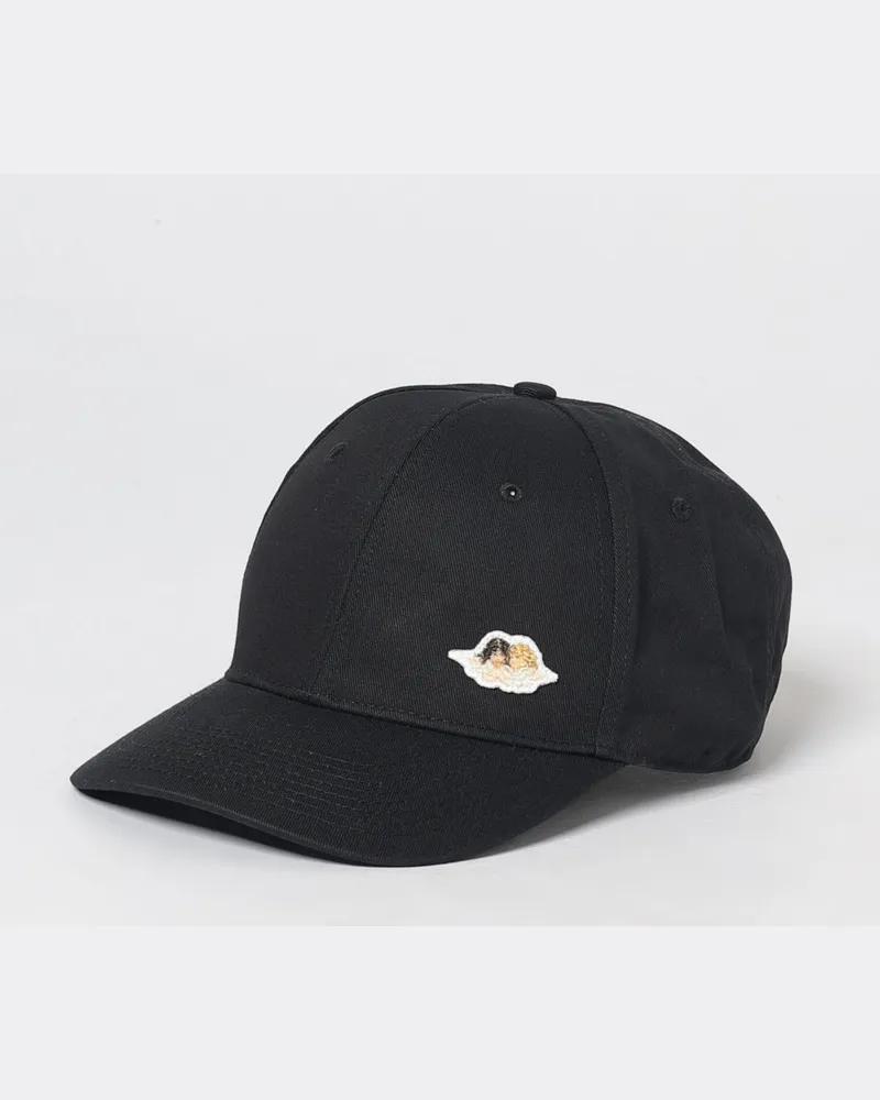 Fiorucci Baseballkappe aus Baumwolle mit festem Schirm und appliziertem Logo Schwarz