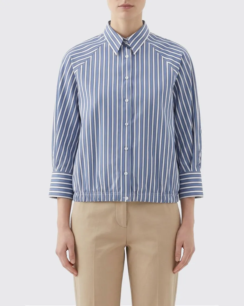 Brunello Cucinelli Hemdbluse damen Hellblau