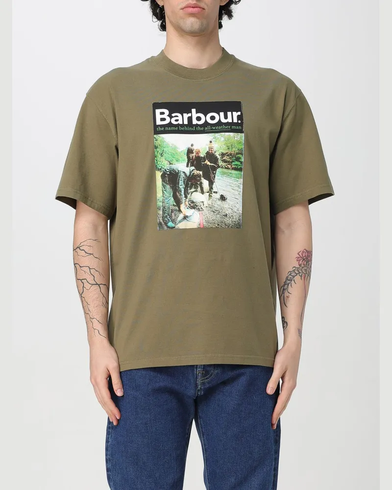 Barbour T-shirt herren Grün