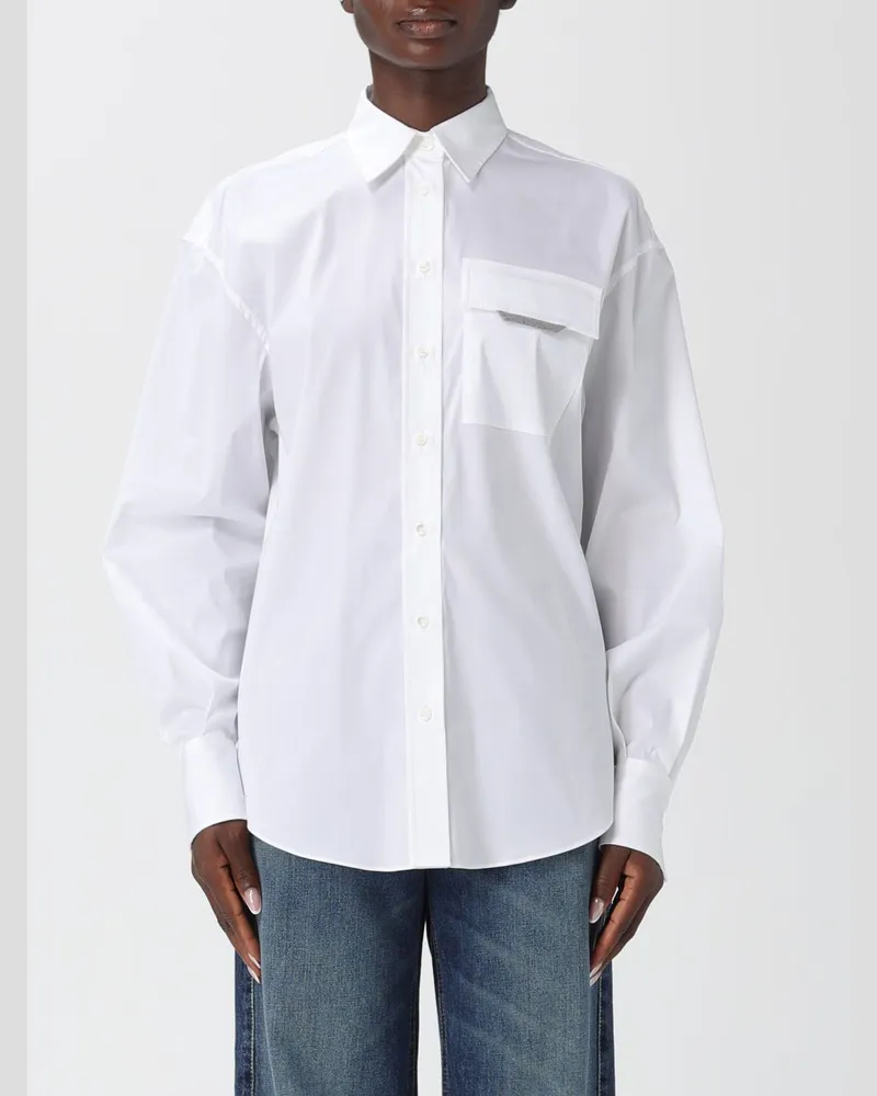 Brunello Cucinelli Hemdbluse damen Weiß