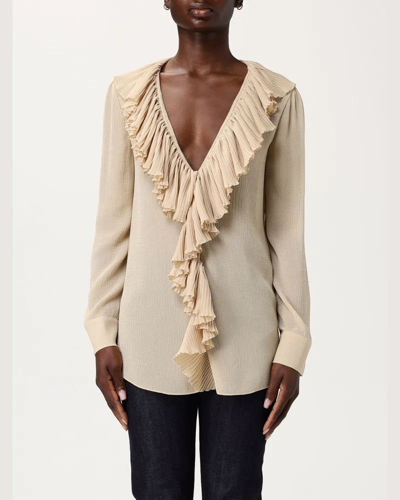 Saint Laurent Hemdbluse damen Beige