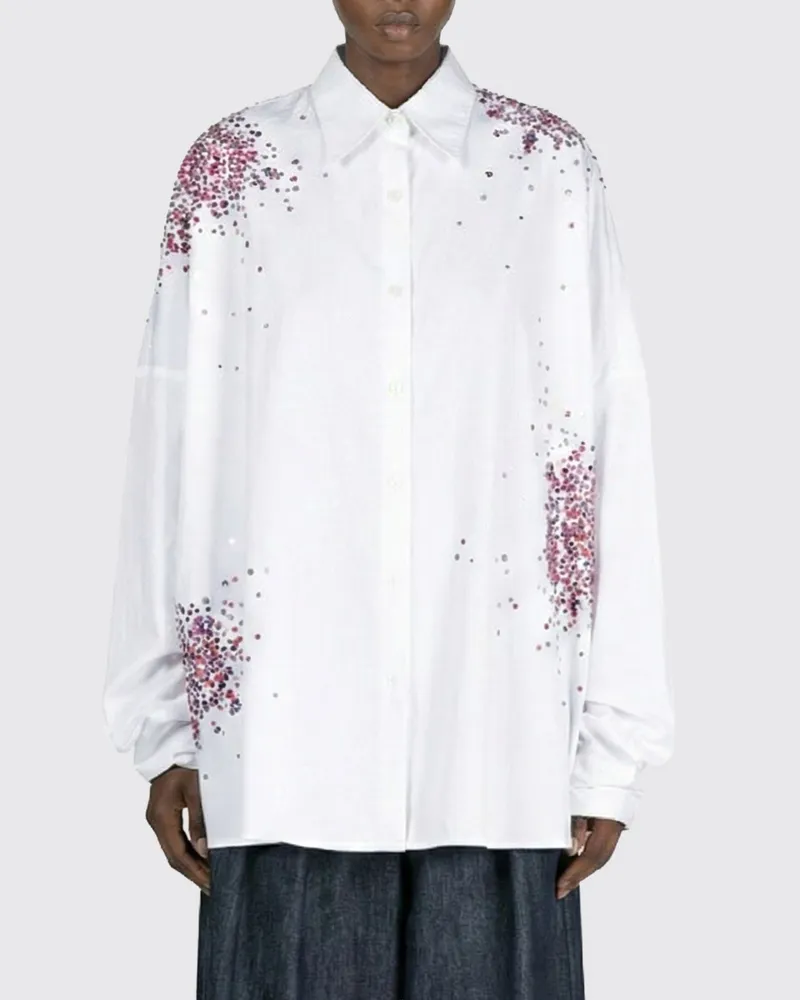 Dries van Noten Hemdbluse damen Weiß