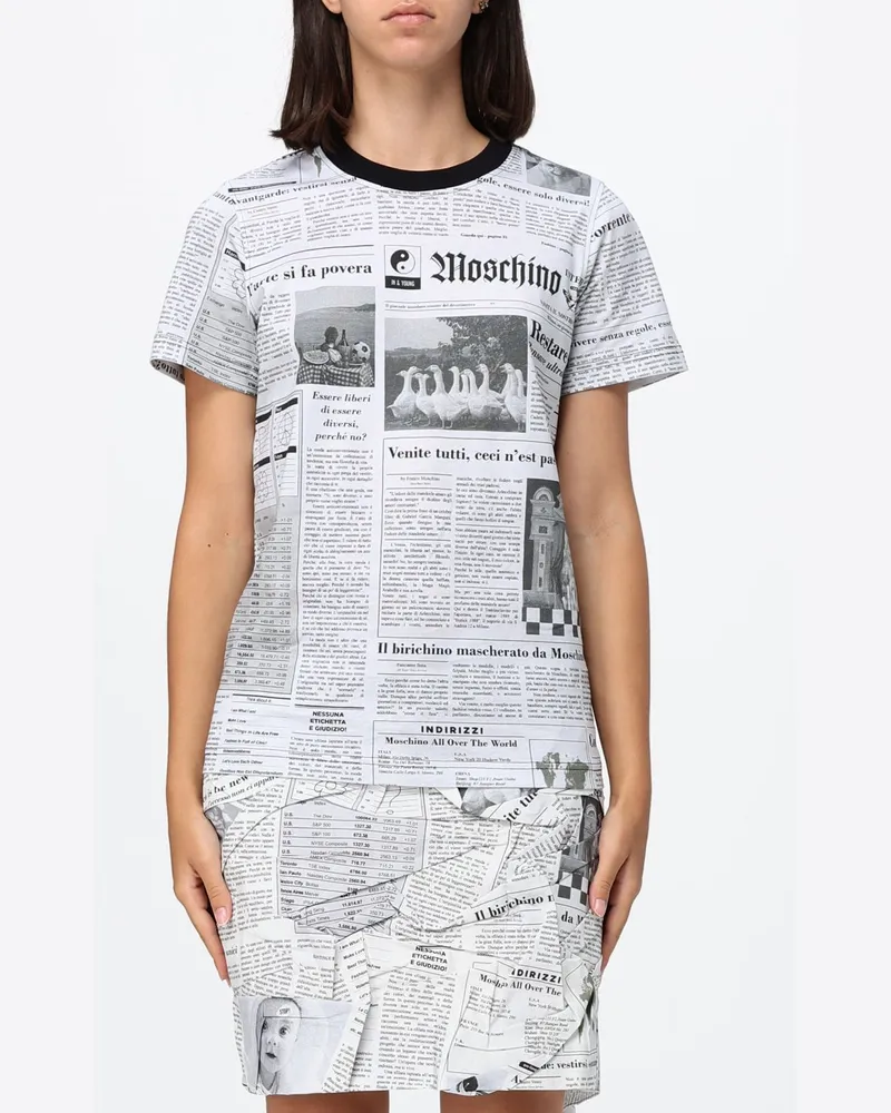 Moschino T-shirt damen Grau