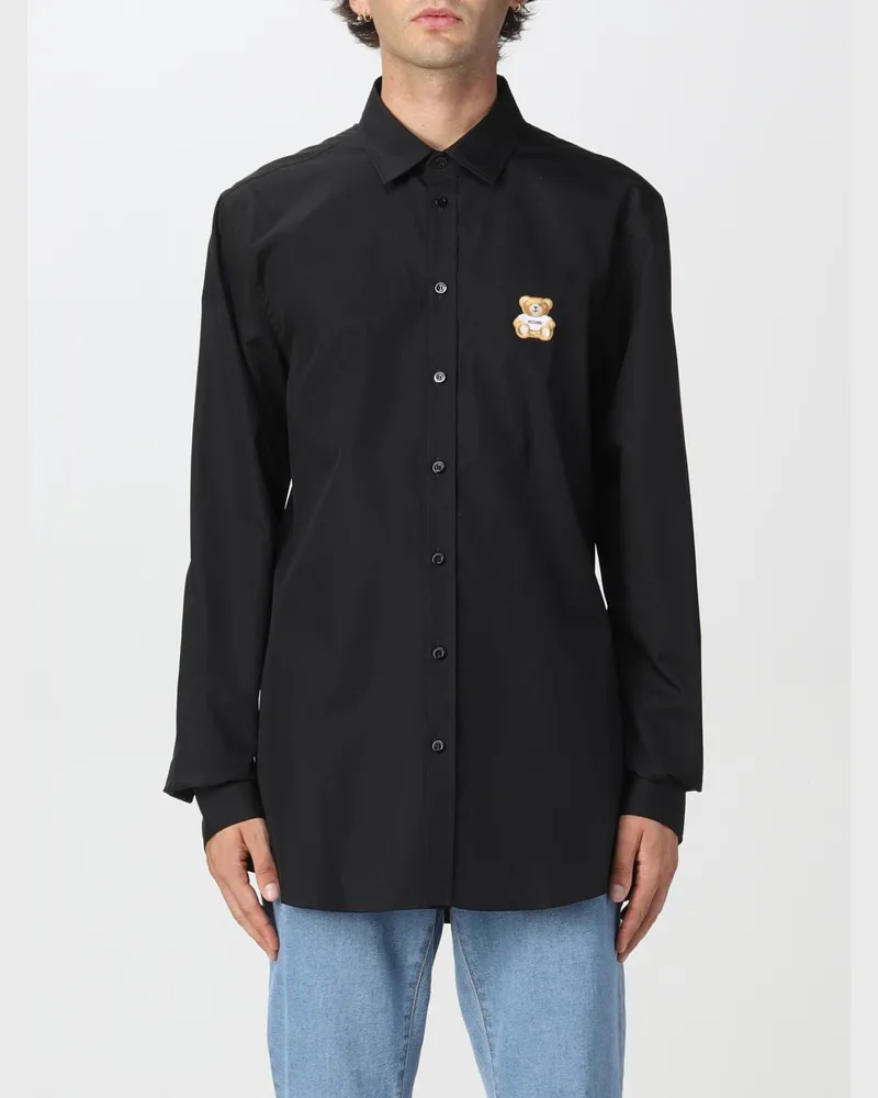 Moschino Herren Hemd Schwarz