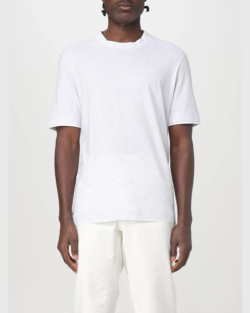 Brunello Cucinelli T-shirt herren Grau