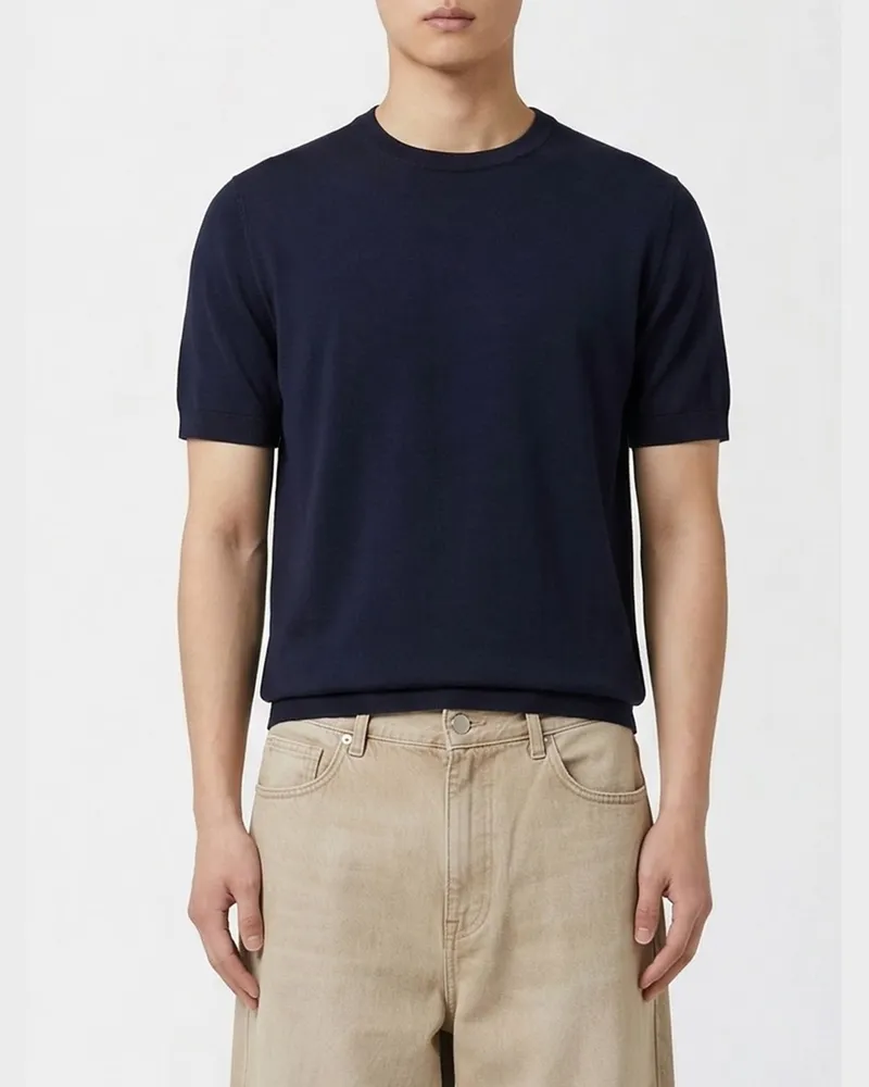 Paolo Pecora Milano Pullover herren Blau