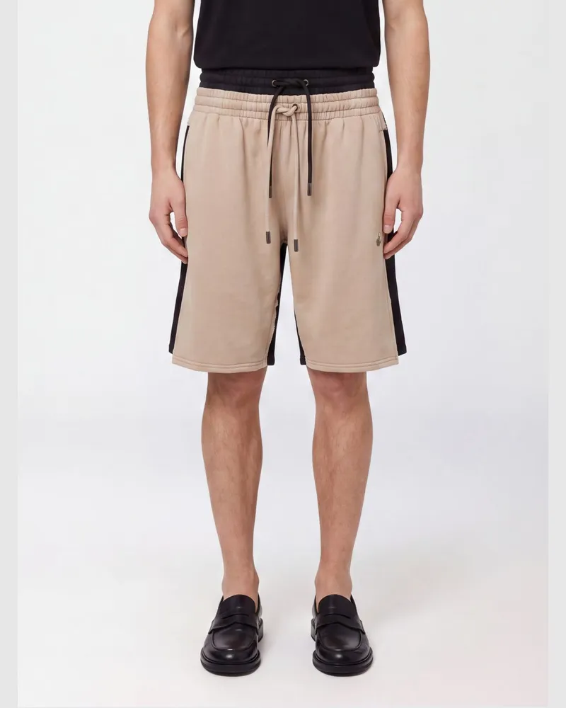 OFF-WHITE Doppellagige Shorts aus Baumwolljersey mit gestreiftem Diagonals-Print Bunt