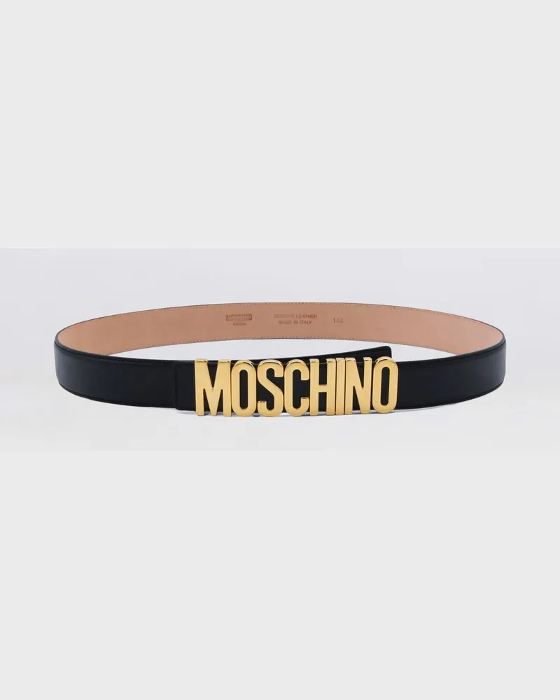 Moschino Gürtel herren Schwarz
