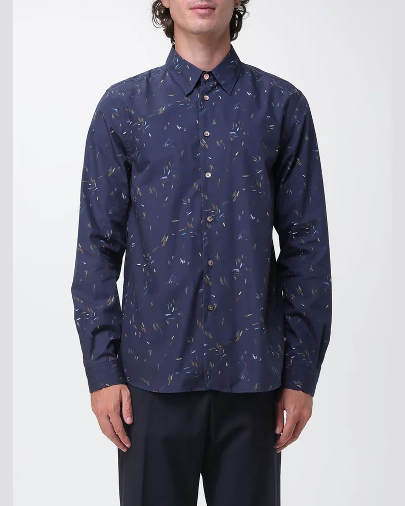 Paul Smith Gestepptes, wasserabweisendes Overshirt von aus recyceltem Nylon Navy