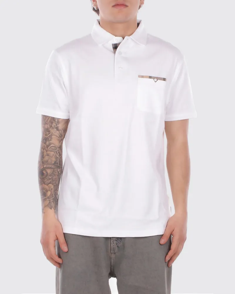 Barbour T-shirt herren Weiß