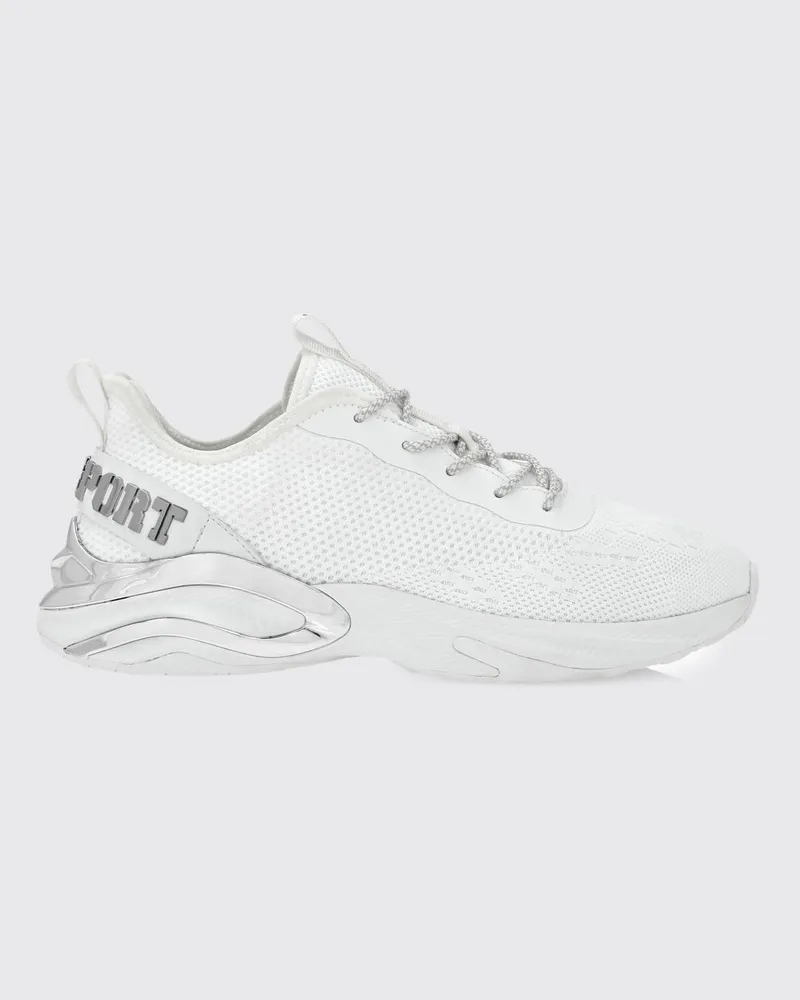 Philipp Plein Sneakers aus Häkelstrick Weiß