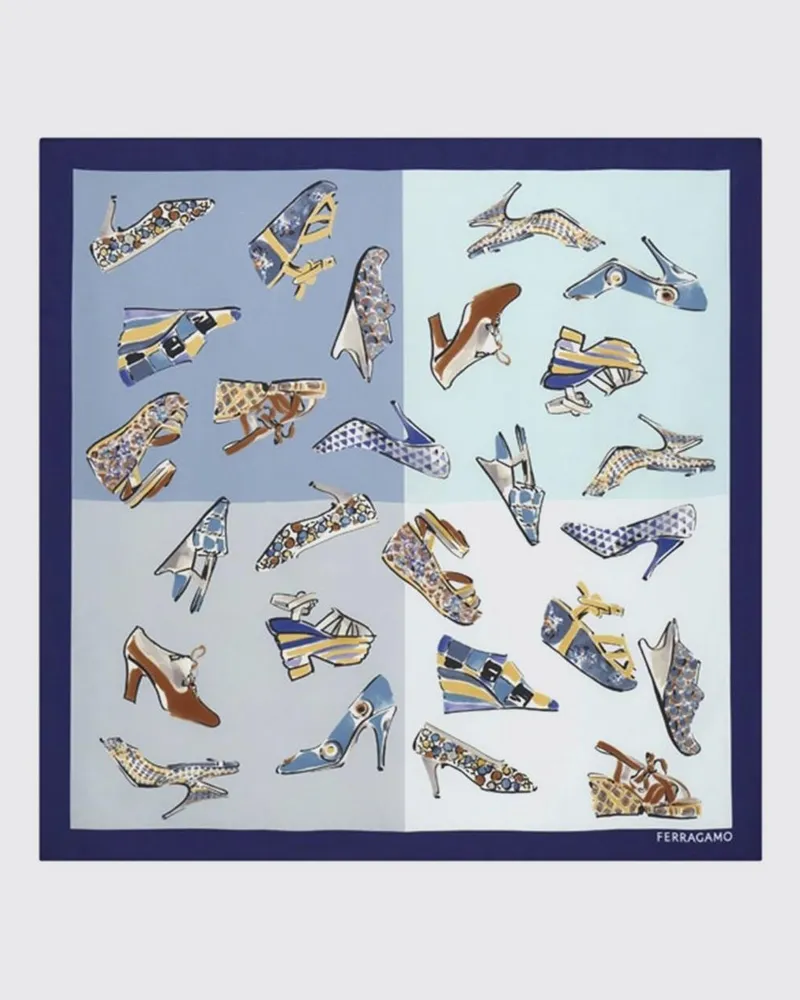 Ferragamo Schal damen Blau