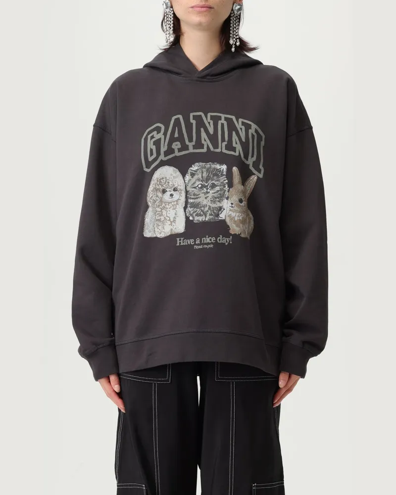 Ganni Sweatshirt damen Grau