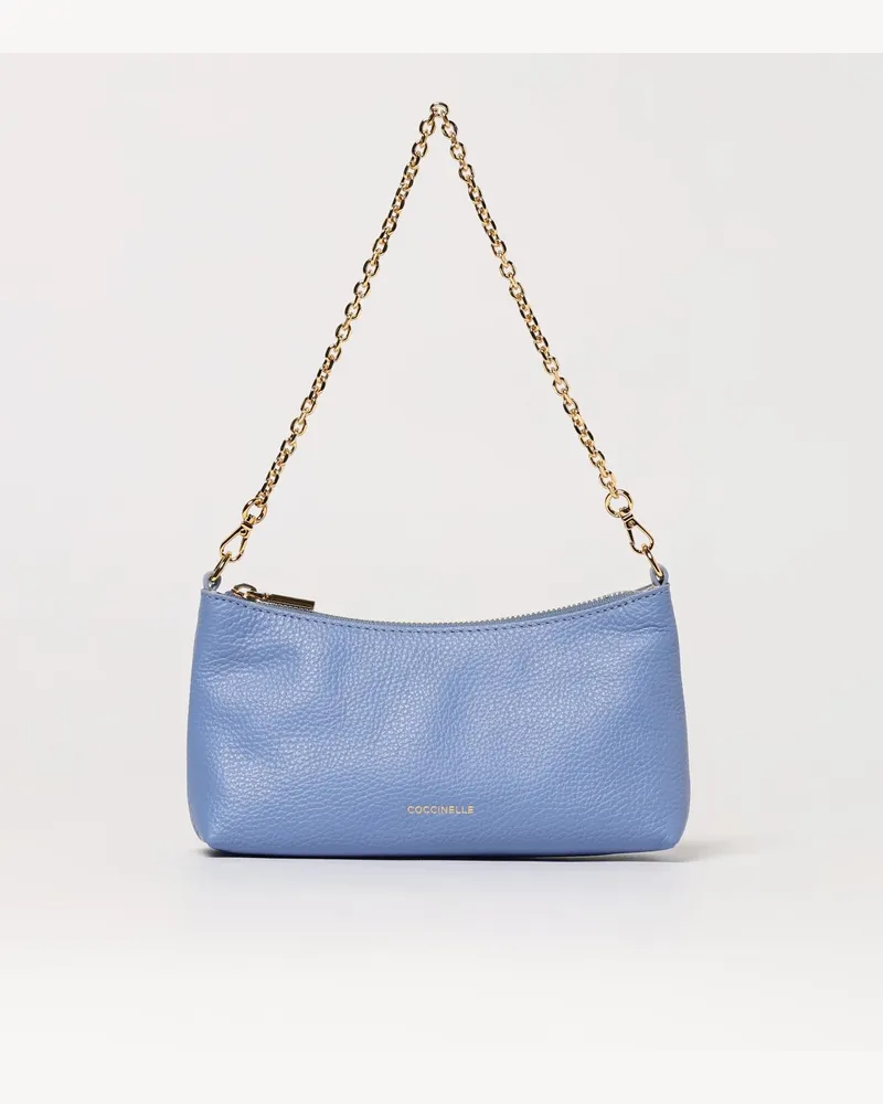 Coccinelle Schultertasche damen Hellblau