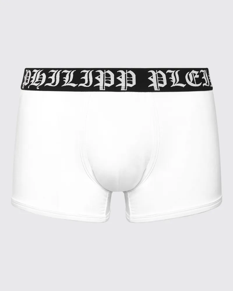Philipp Plein Boxershorts aus Stretch-Baumwollmischung Weiß