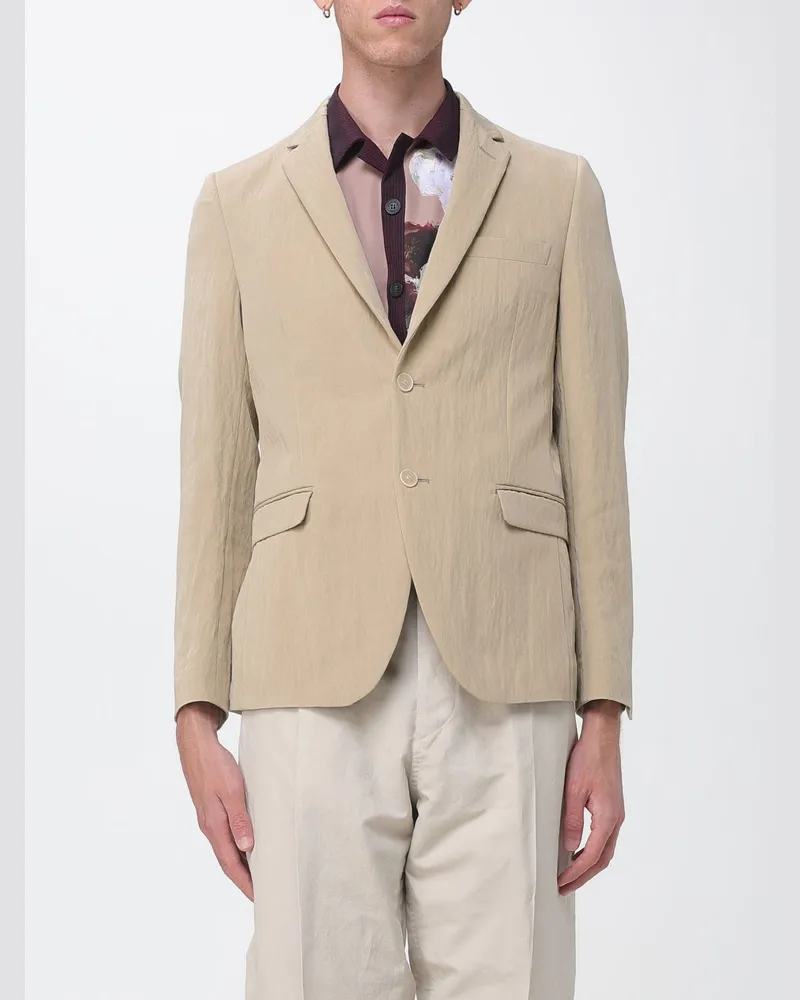 Antonio Marras Einreihiger Blazer aus Lyocell mit fallendem Revers Beige