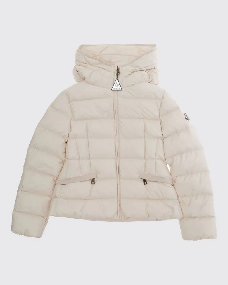 Moncler Gesteppte Avoce Nylon-Daunenjacke für Jungen mit Kapuze Pink