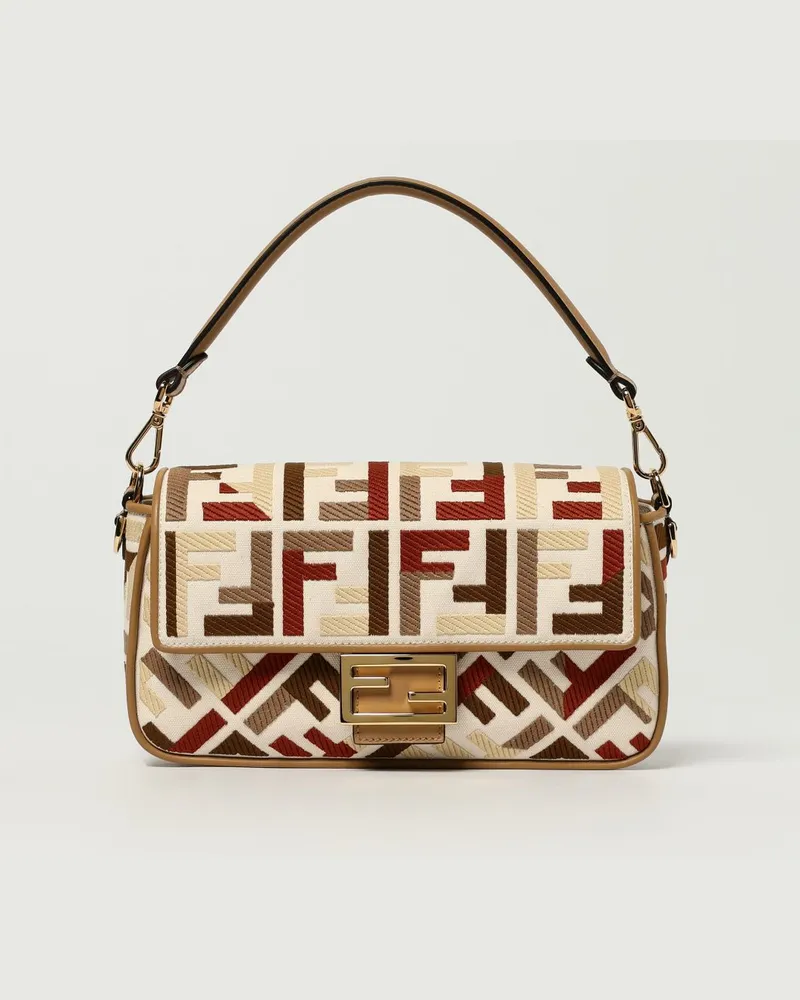 Fendi Schultertasche damen Beige